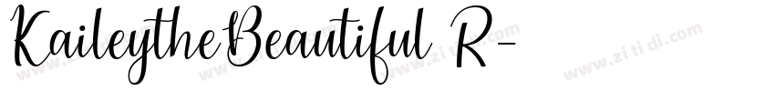 KaileytheBeautiful R字体转换